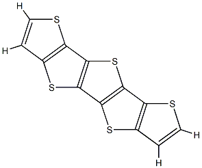 Dithieno[2,3-d:2',3'-d']thieno[3,2-b:4,5-b']dithiophene Struktur