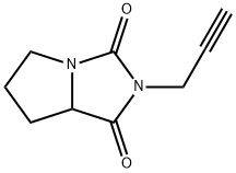 1H-Pyrrolo[1,2-c]imidazole-1,3(2H)-dione,tetrahydro-2-(2-propynyl)-(9CI) Struktur