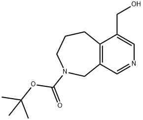 4-Hydroxymethyl-5,6,7,9-Tetrahydro-Pyrido[3,4-C]Azepine-8-Carboxylic Acidtert-Butyl Ester(WX140241) Struktur