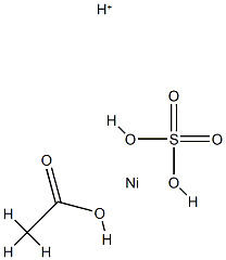 Nickelate(1-), (acetato-O)[sulfato(2-)-O]-, hydrogen Struktur