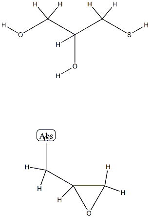 1,2-Propanediol, 3-mercapto-, polymer with (chloromethyl)oxirane Struktur