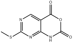 7-(methylthio)-1H-pyrimido[4,5-d][1,3]oxazine-2,4-dione Struktur