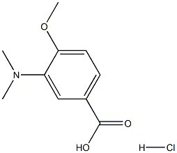 3-(dimethylamino)-4-methoxybenzoic acid hydrochloride Struktur