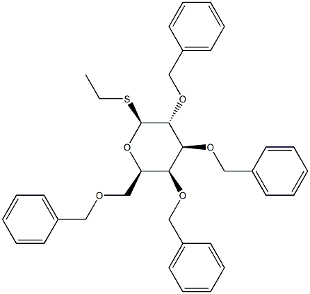 1-S-Ethyl 2,3,4,6-tetra-O-benzyl-b-D-thiogalactopyranoside