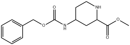 (2S,4S)-Methyl4-(benzyloxycarbonylaMino)piperidine-2-carbo-xylate Struktur