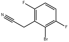 2-BroMo-3,6-difluorophenylacetonitrile, 96% Struktur