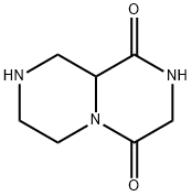 tetrahydro-2H-pyrazino[1,2-a]pyrazine-1,4(3H,6H)-dione(SALTDATA: FREE) Struktur