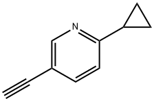 2-cyclopropyl-5-ethynylpyridine Struktur