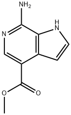 Methyl 7-amino-1H-pyrrolo[2,3-c]pyridine-4-carboxylate Struktur