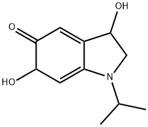 5H-Indol-5-one,1,2,3,6-tetrahydro-3,6-dihydroxy-1-(1-methylethyl)-(9CI) Struktur