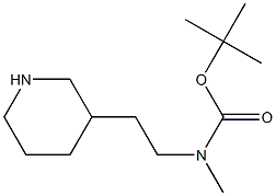 Methyl-(2-piperidin-3-yl-ethyl)-carbamic acid tert-butyl ester Struktur