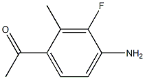 1-(4-Amino-3-fluoro-2-methyl-phenyl)-ethanone Struktur