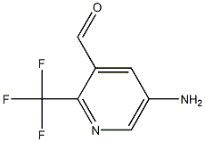 5-Amino-2-trifluoromethyl-pyridine-3-carbaldehyde Struktur