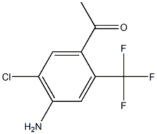 1-(4-Amino-5-chloro-2-trifluoromethyl-phenyl)-ethanone Struktur