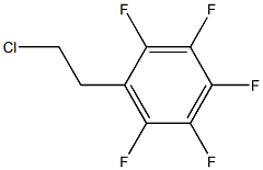 1-(2-chloroethyl)-2,3,4,5,6-pentafluorobenzene Struktur