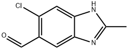 1H-Benzimidazole-5-carboxaldehyde,6-chloro-2-methyl-(9CI) Struktur