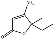 2(5H)-Furanone,4-amino-5-ethyl-5-methyl-(9CI) Struktur