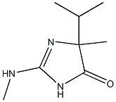 4H-Imidazol-4-one,1,5-dihydro-5-methyl-2-(methylamino)-5-(1-methylethyl)-(9CI) Struktur