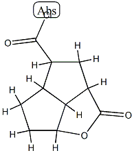 2H-Pentaleno[1,6-bc]furan-4-carbonyl chloride, octahydro-2-oxo-, (2aalpha,4beta,4aalpha,6aalpha,6balpha)- (9CI) Struktur