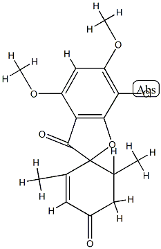 2'-demethoxy-2'-methylgriseofulvin Struktur