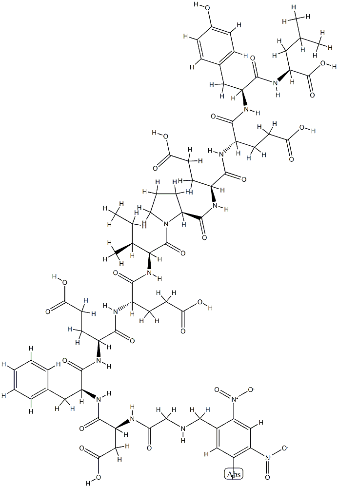 hirudin (54-64), N(alpha)-dinitrofluorobenzyl- Struktur