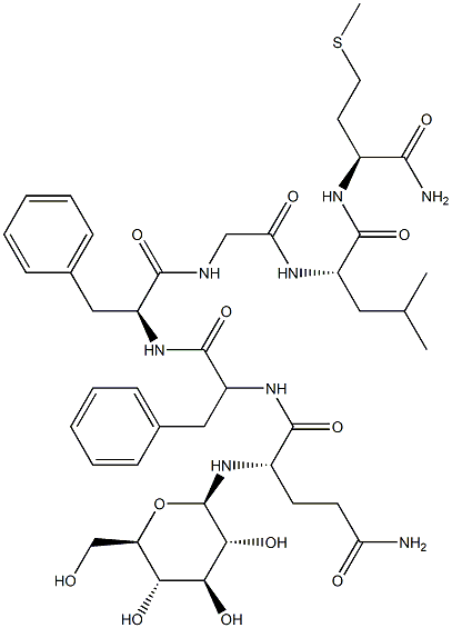 substance P (6-11), Glu(Glc)(6)- Struktur