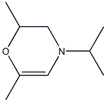 2H-1,4-Oxazine,3,4-dihydro-2,6-dimethyl-4-(1-methylethyl)-(9CI) Struktur