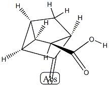 Tricyclo[2.2.1.02,6]heptane-3-carboxylic acid, 5-oxo-, stereoisomer (9CI) Struktur