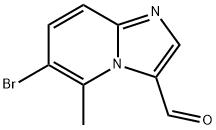 6-bromo-5-methylH-imidazo[1,2-a]pyridine-3-carbaldehyde Struktur