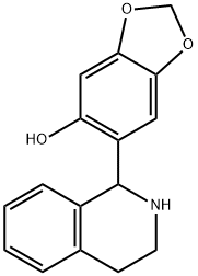 6-(1,2,3,4-Tetrahydro-1-isoquinolinyl)-1,3-benzodioxol-5-ol Struktur