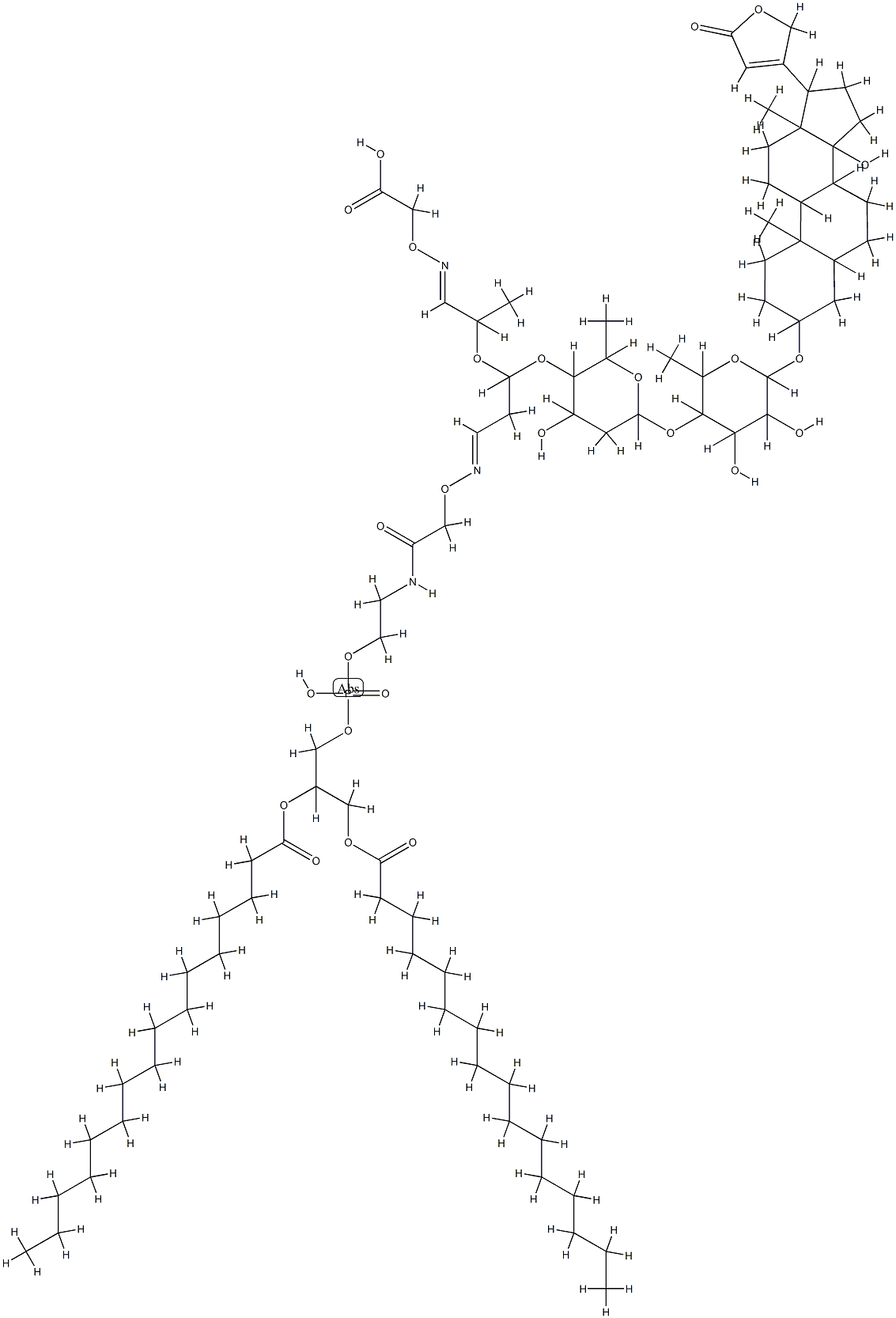 digoxin-phosphatidylethanolamine conjugate Struktur