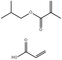 2-Propenoic acid, 2-methyl-, 2-methylpropyl ester, polymer with 2-propenoic acid, sodium salt Struktur