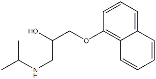 (±)-1-(isopropylamino)-3-(naphthyloxy)propan-2-ol  Struktur