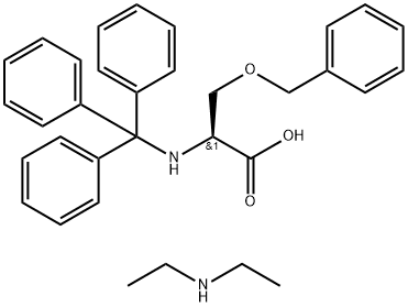 Trt-Ser(Bzl)-OHDEA Struktur