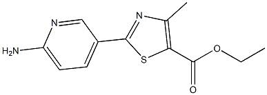 Ethyl 2-(2-amino-5-pyridyl)-4-methylthiazole-5-carboxylate, 97% Struktur