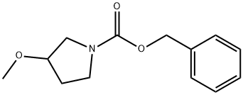 1-N-Cbz-3-Methoxy-pyrrolidine Struktur