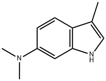 1H-Indol-6-amine,N,N,3-trimethyl-(9CI) Struktur