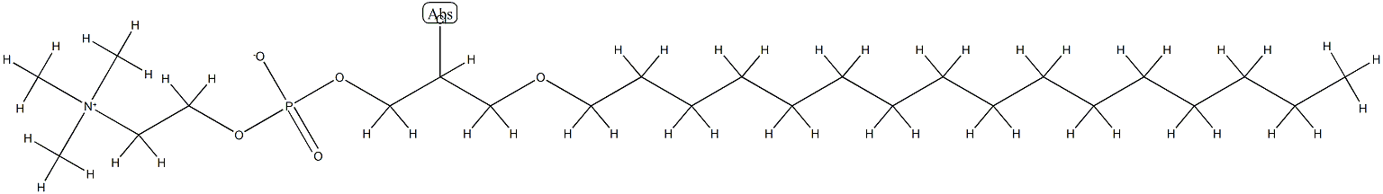 1-O-oleoyl-2-chloro-2-deoxy-3-phosphatidylcholine Struktur