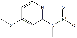 2-Pyridinamine,N-methyl-4-(methylthio)-N-nitro-(9CI) Struktur