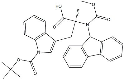 FMoc-α-Me-Trp(Boc)-OH Struktur