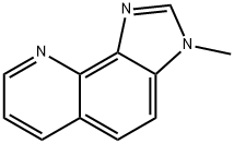 3H-Imidazo[4,5-h]quinoline,3-methyl-(9CI) Struktur