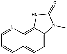 2H-Imidazo[4,5-h]quinolin-2-one,1,3-dihydro-3-methyl-(9CI) Struktur