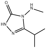 3H-1,2,4-Triazol-3-one,2,4-dihydro-4-(methylamino)-5-(1-methylethyl)-(9CI) Struktur