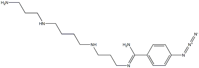 N(1)-(azidobenzamidino)spermine Struktur