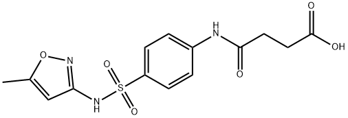 4-(4-{[(5-methyl-3-isoxazolyl)amino]sulfonyl}anilino)-4-oxobutanoic acid Struktur