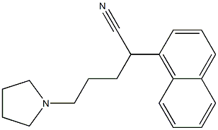 α-[3-(1-Pyrrolidinyl)propyl]-1-naphthaleneacetonitrile Struktur