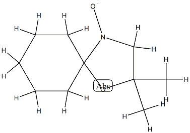 2-spirocyclohexane doxyl (2-spirocyclohexane-5,5-dimethyl-3-oxazolidinoxyl) Struktur