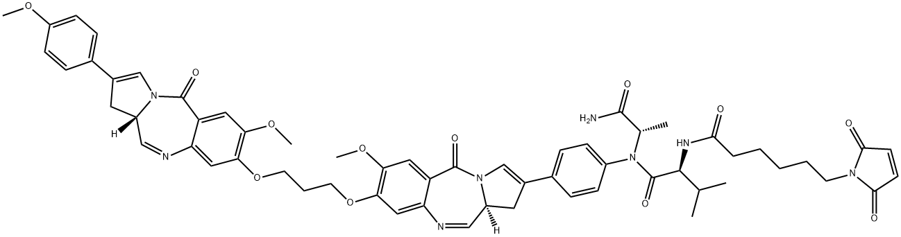 MC-Val-Ala-PBD Struktur