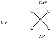 Calcium sodium aluminosilicate Struktur