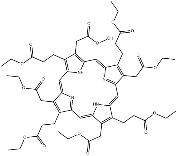 peroxyacetic acid uroporphyrin I Struktur